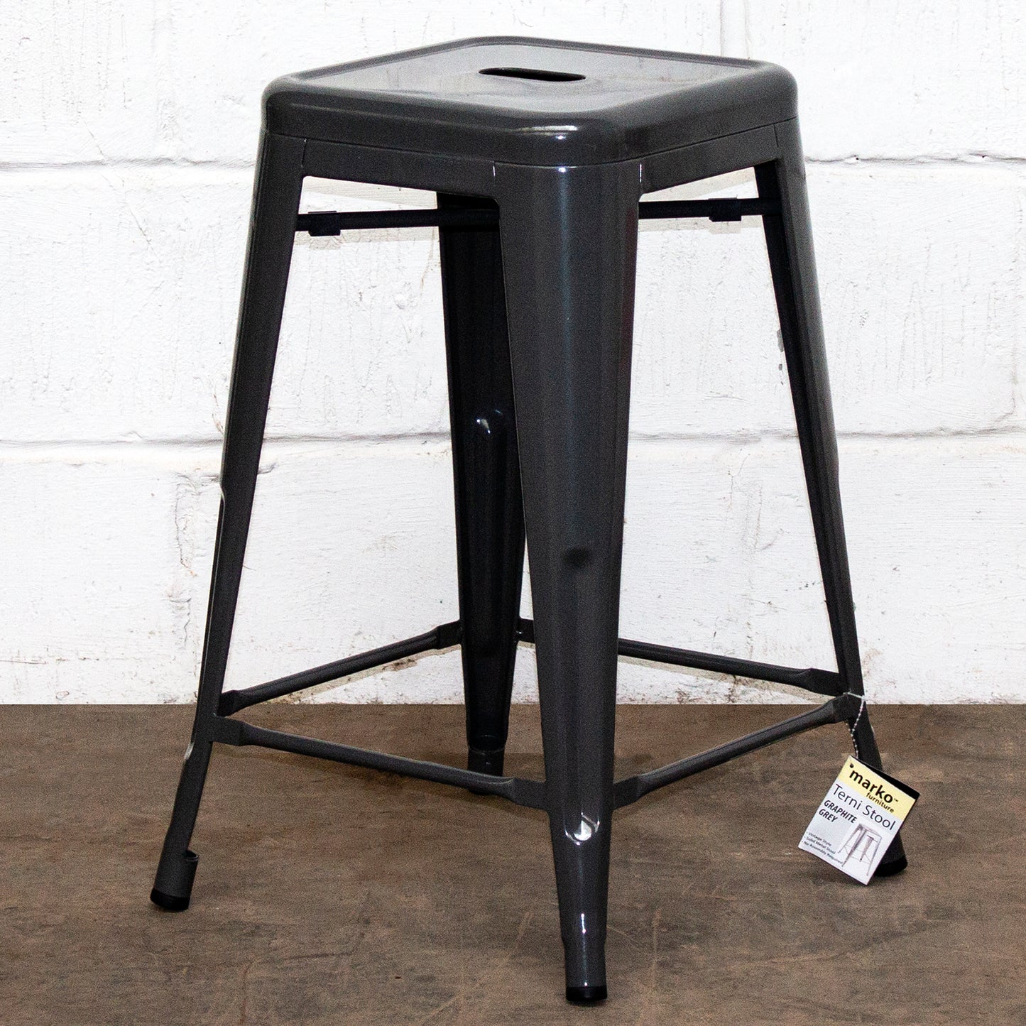 Terni Bar Stool - Graphite Grey