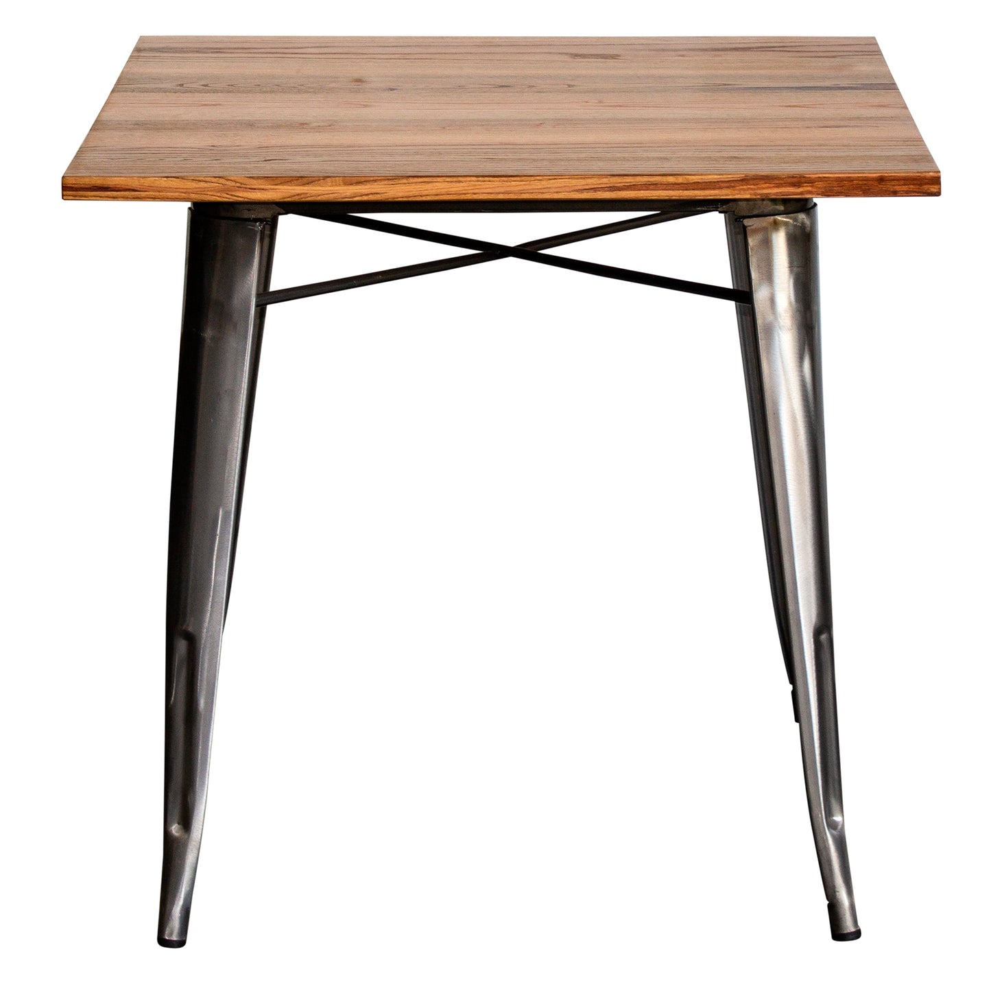 3PC Enna Table & Forli Chair Set - Steel