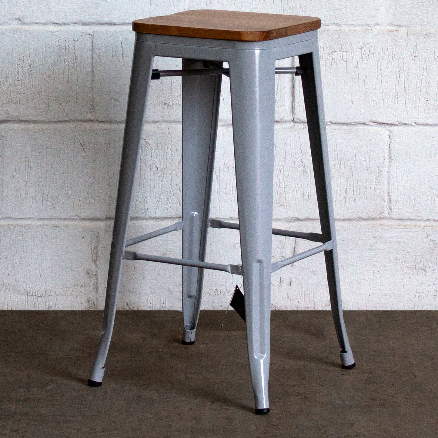 Firenze Bar Stool - Pale Grey