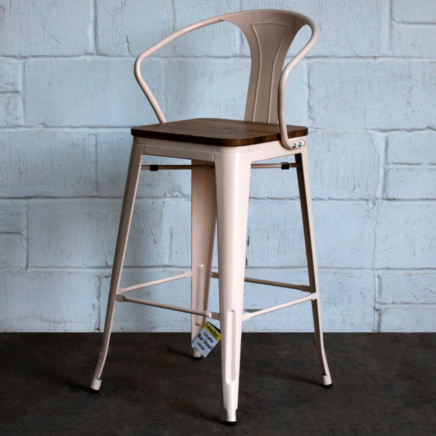 Licata Bar Stool - Cream