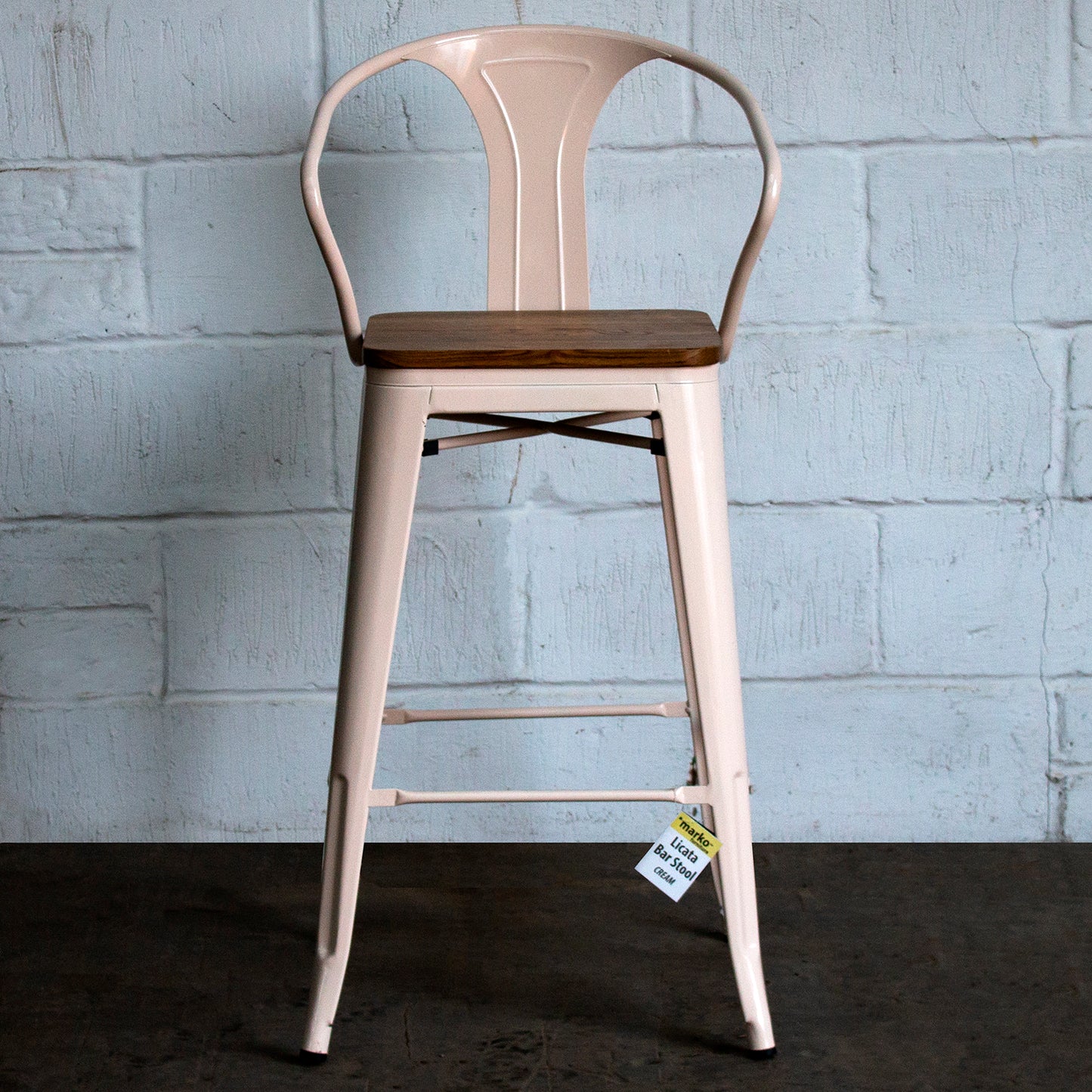 Licata Bar Stool - Cream