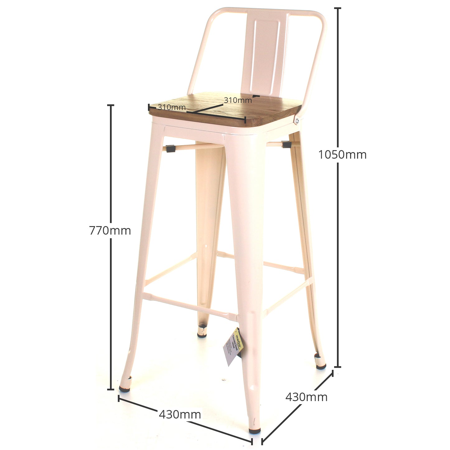 Tuscany Bar Stool - Cream