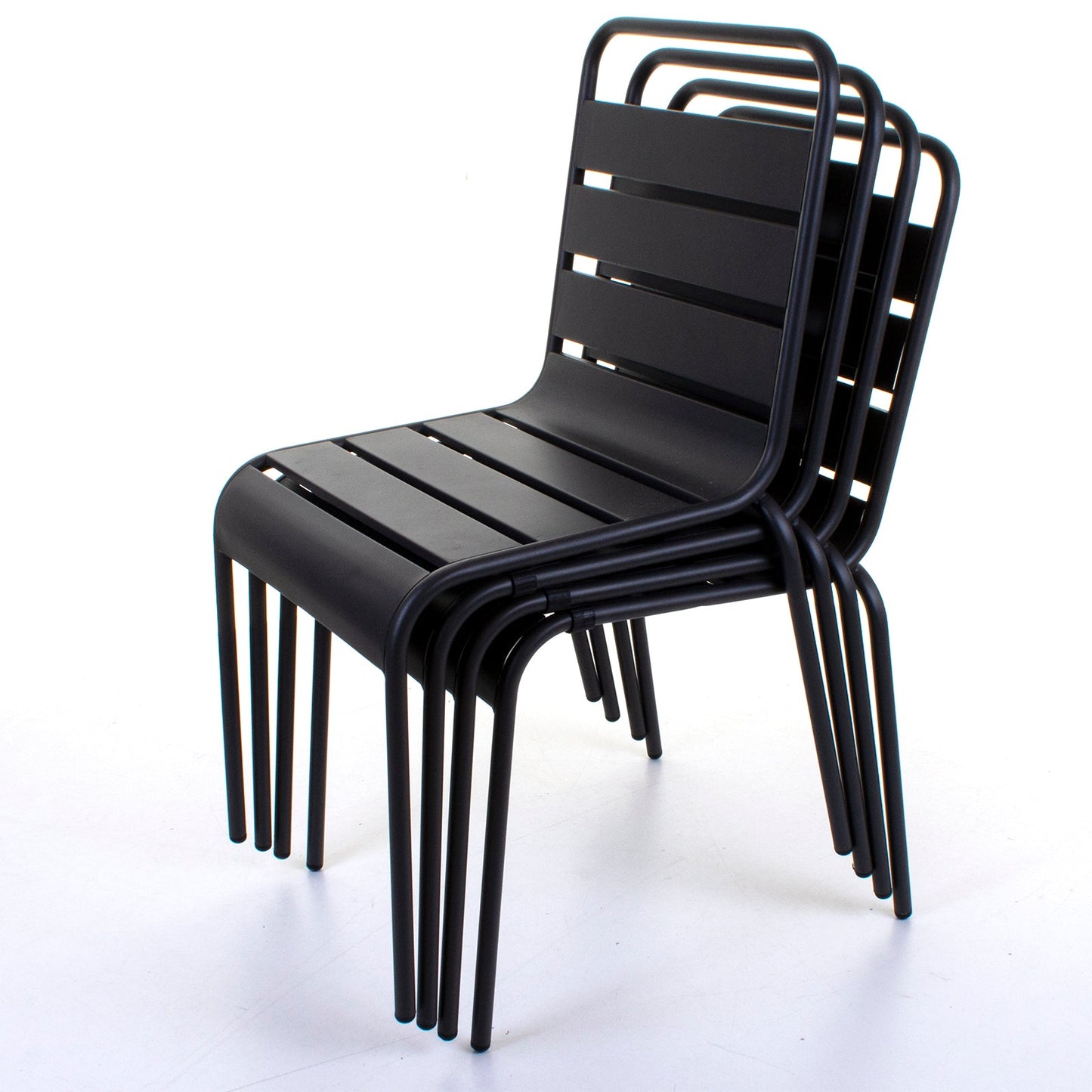 Slatted Bistro Rectangular Table and Chair Sets