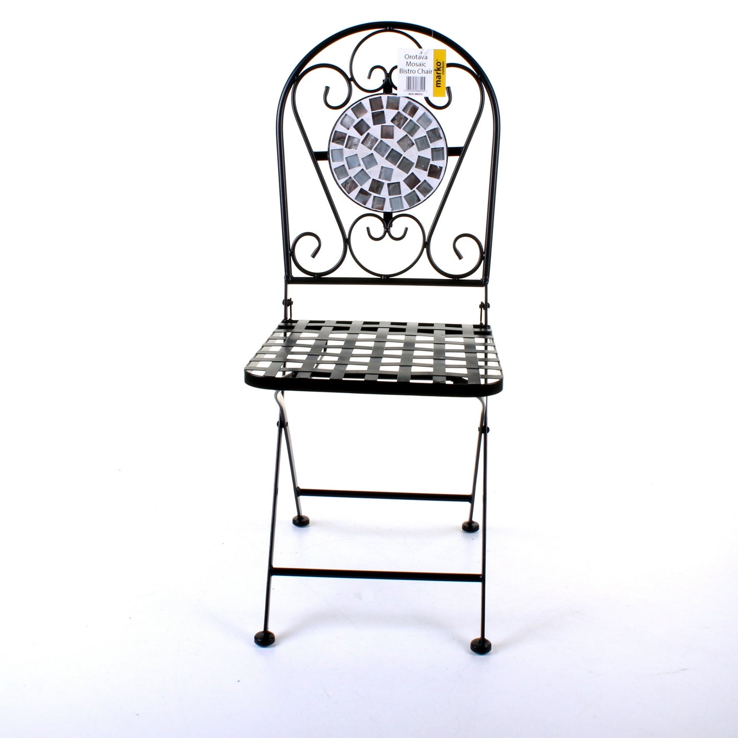 Set of 2 Mosaic Stone Topped Bistro Chairs - Orotava