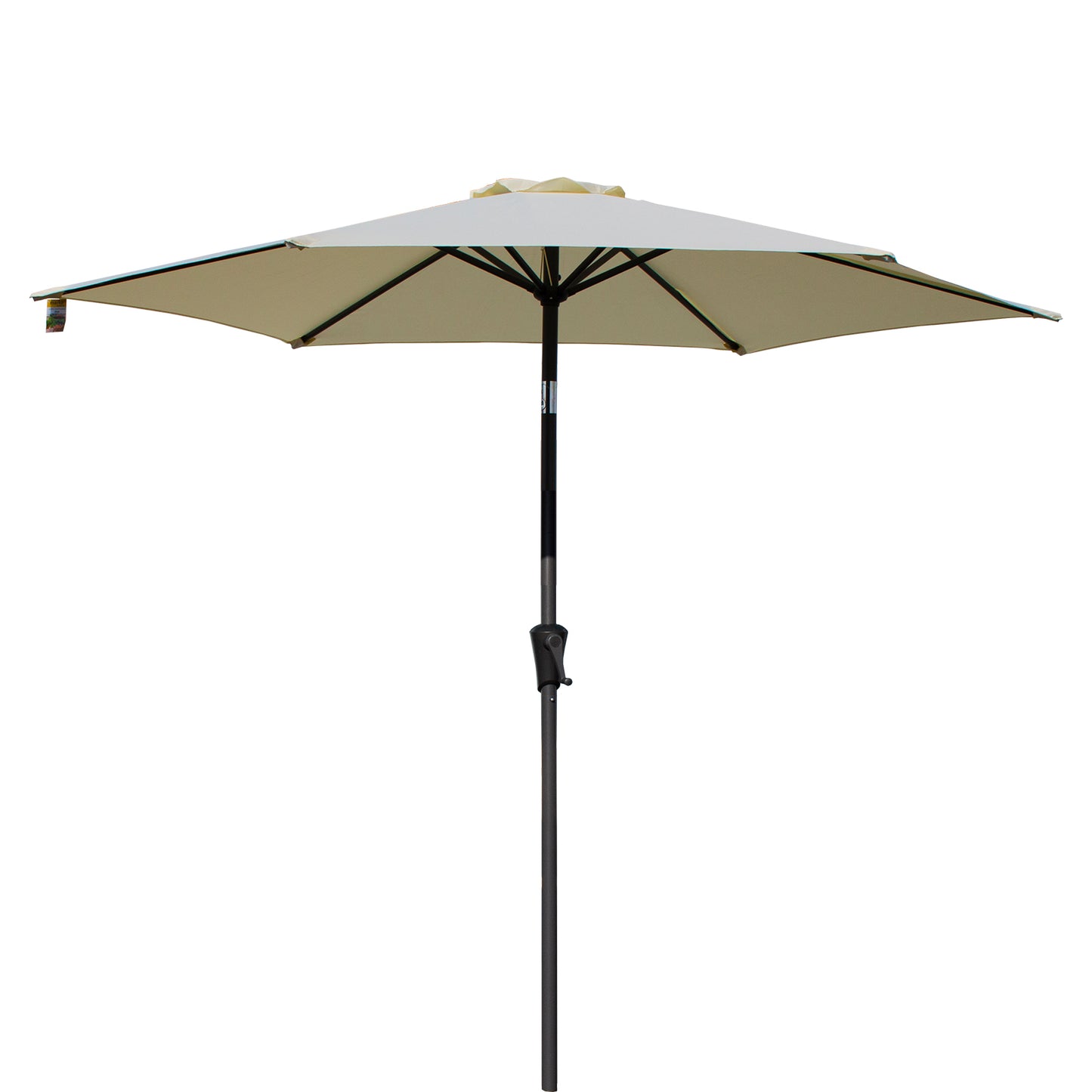 2.5M Crank Handle Garden Parasol - Cream