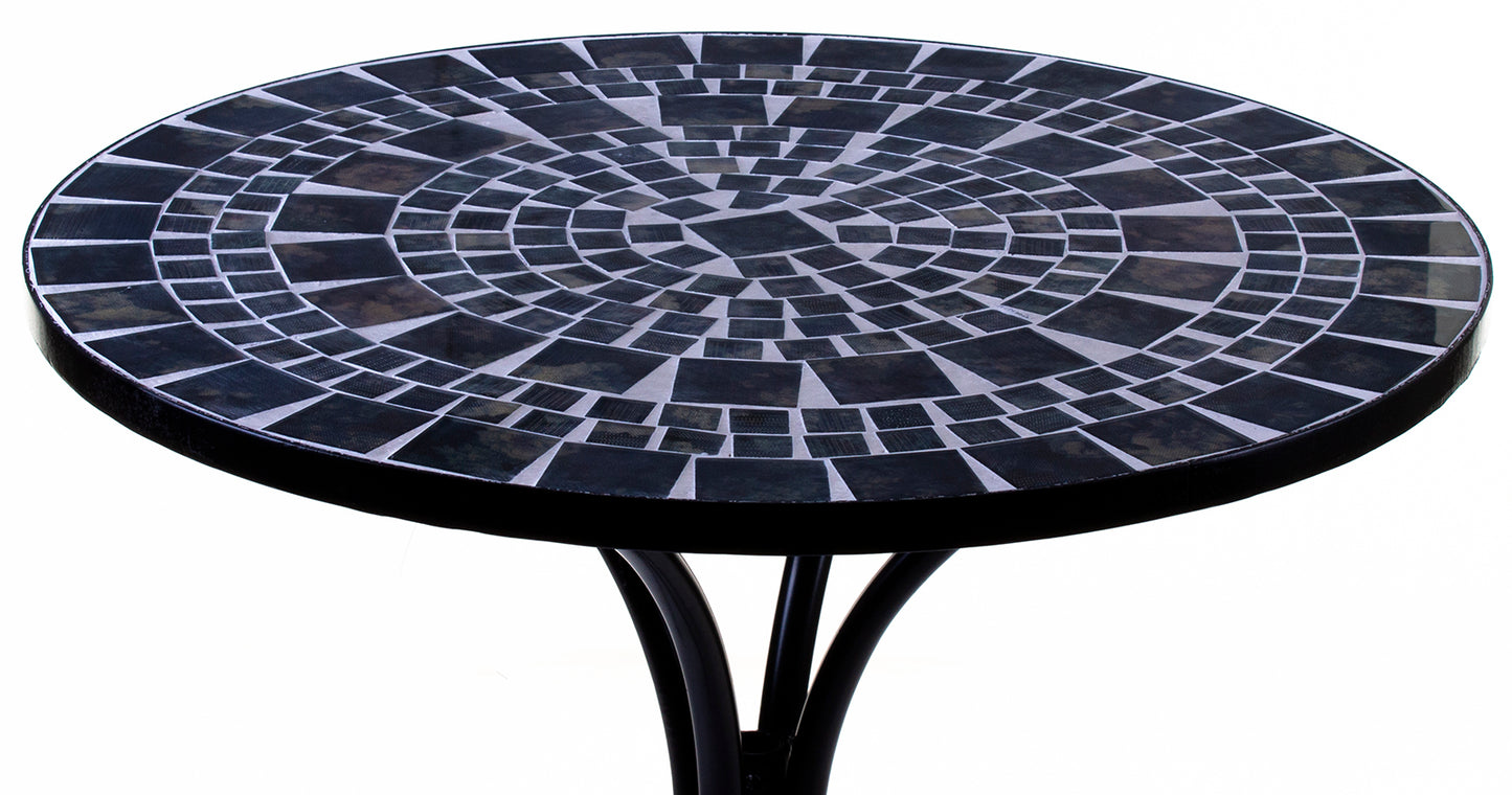 Mosaic Stone Topped 60cm Table - Palmas