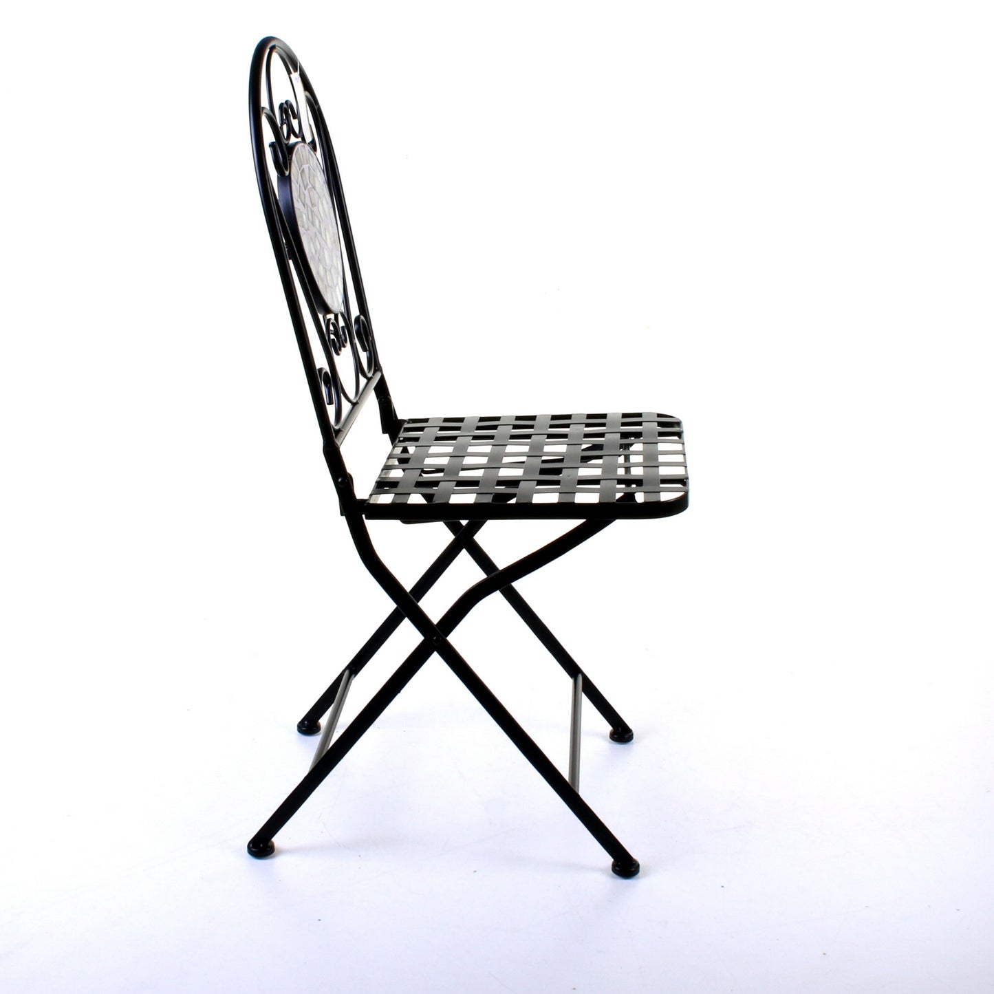 Set of 2 Mosaic Stone Topped Bistro Chairs - Orotava