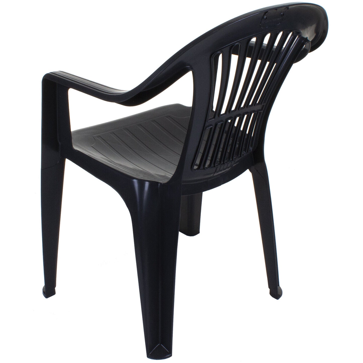 Set of 6 Plastic Chairs - Grey