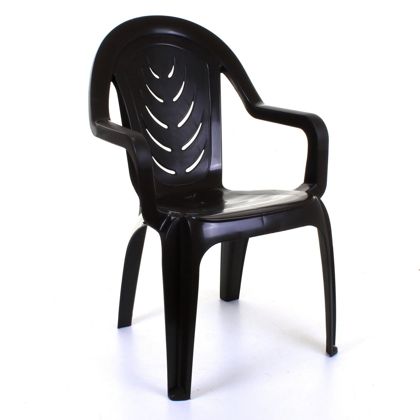 Set of 6 Plastic Melisa Chairs - Brown