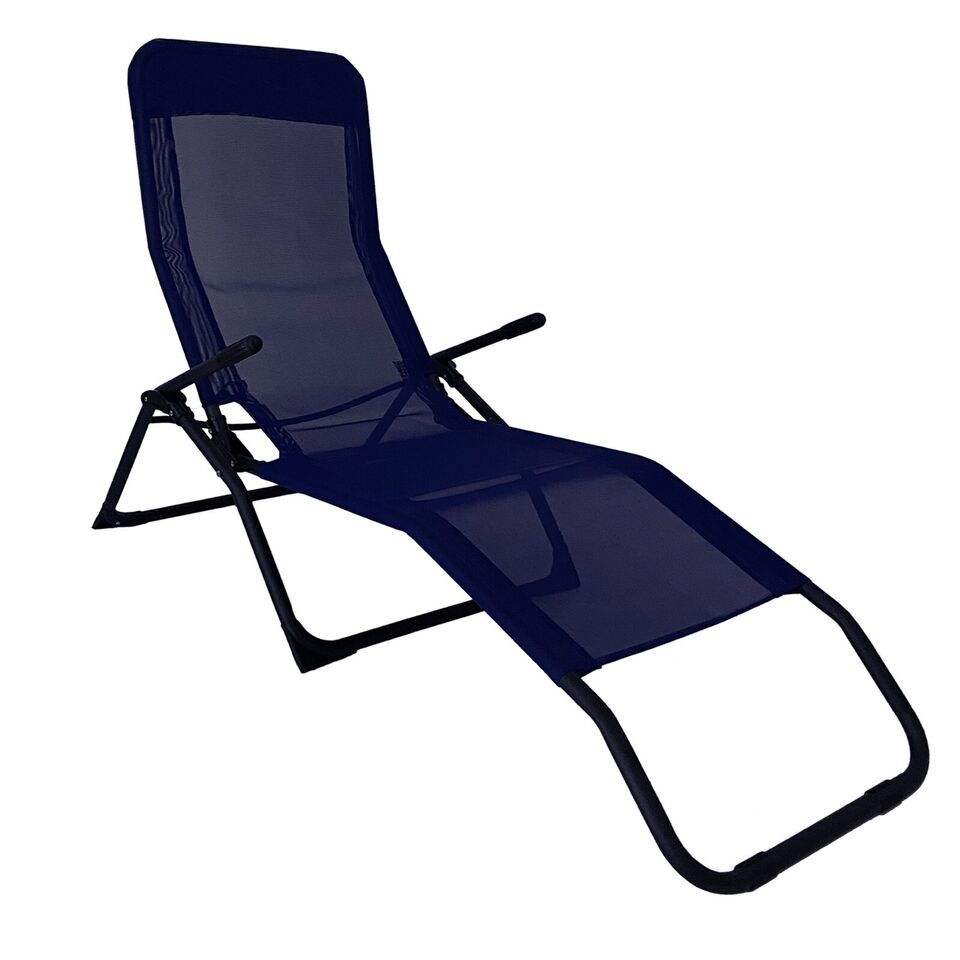 Reclining Rocker Lounger - Navy