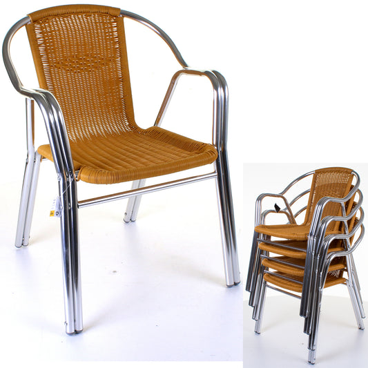 Cabarete Bistro Chair - Tan Wicker