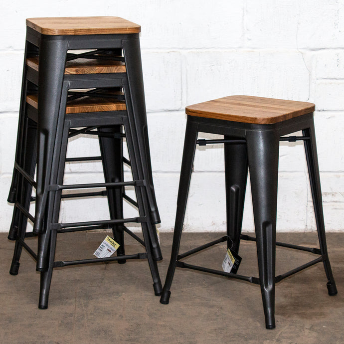 Umbria Bar Stool - Onyx Matt Black