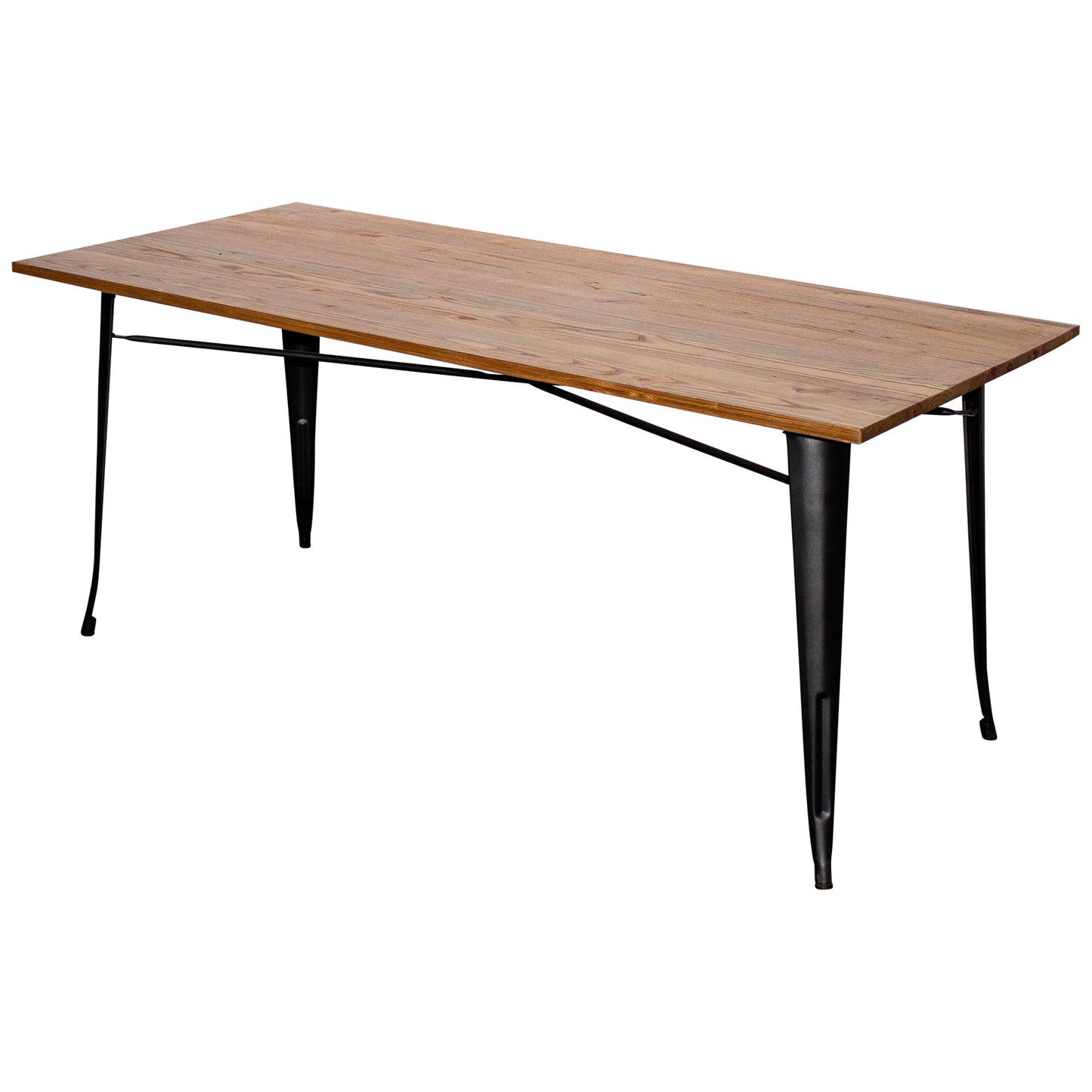 7PC Taranto Table & 6 Siena Chairs Set - Onyx Matt Black