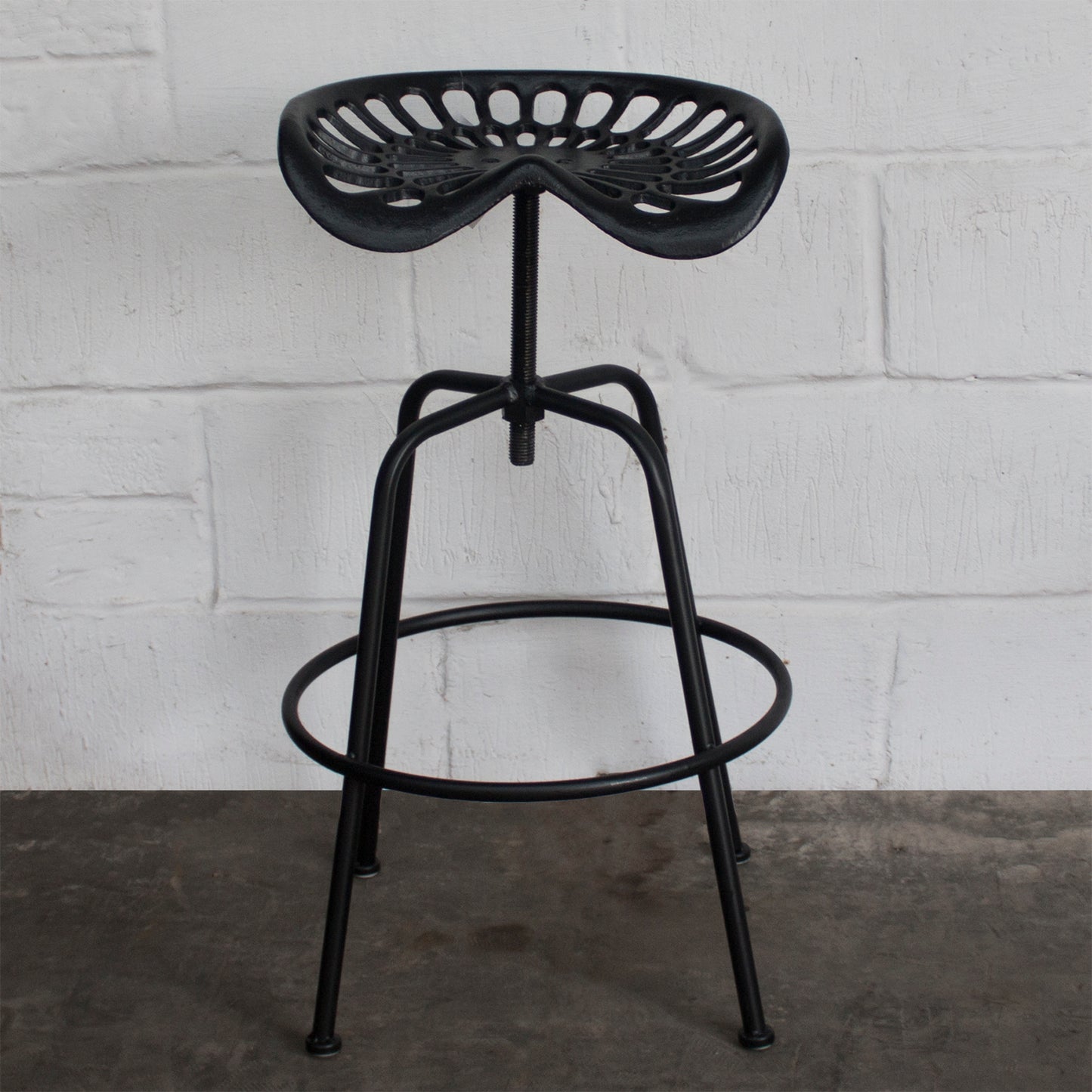 Arezzo Tractor Bar Stools - Black