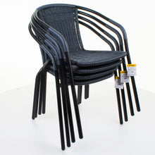 Grey Wicker Bistro Chair