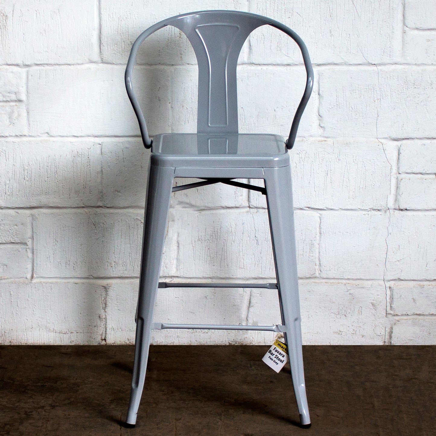 Favara Bar Stool - Pale Grey