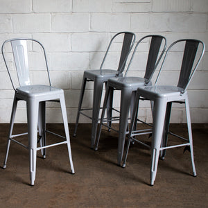 Pascale Bar Stool - Pale Grey