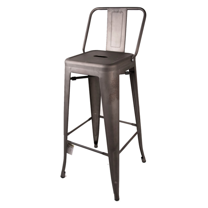 Naples Bar Stool - Gun Metal Vintage