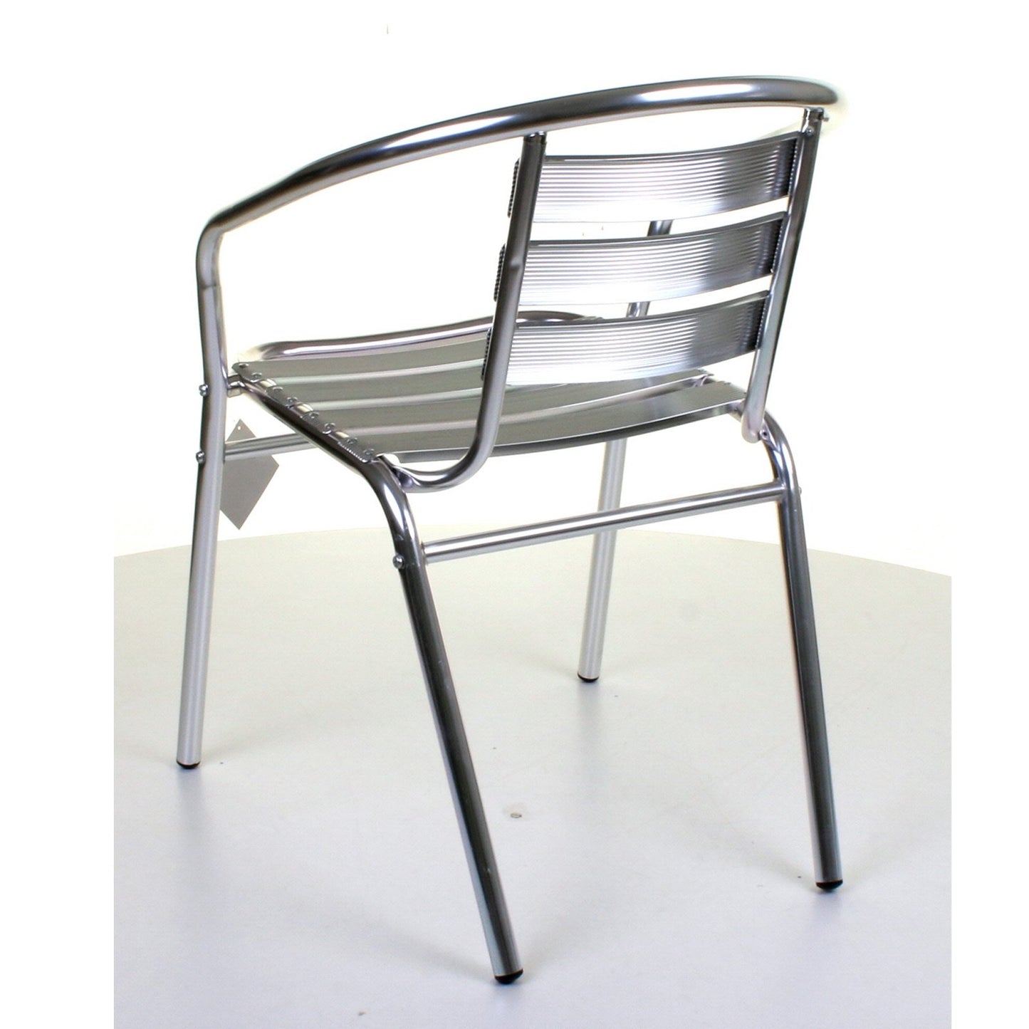 3PC Chrome Bistro Set with Chrome 60cm Square Table