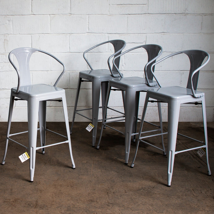 Favara Bar Stool - Pale Grey