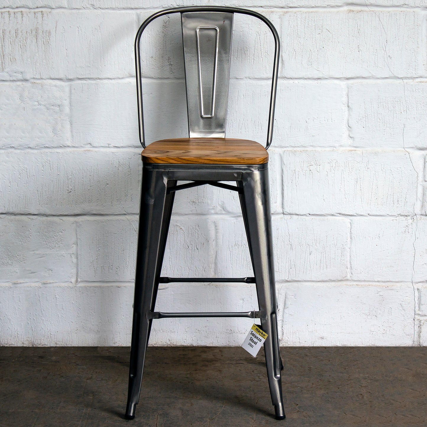 Soranzo Bar Stool - Steel