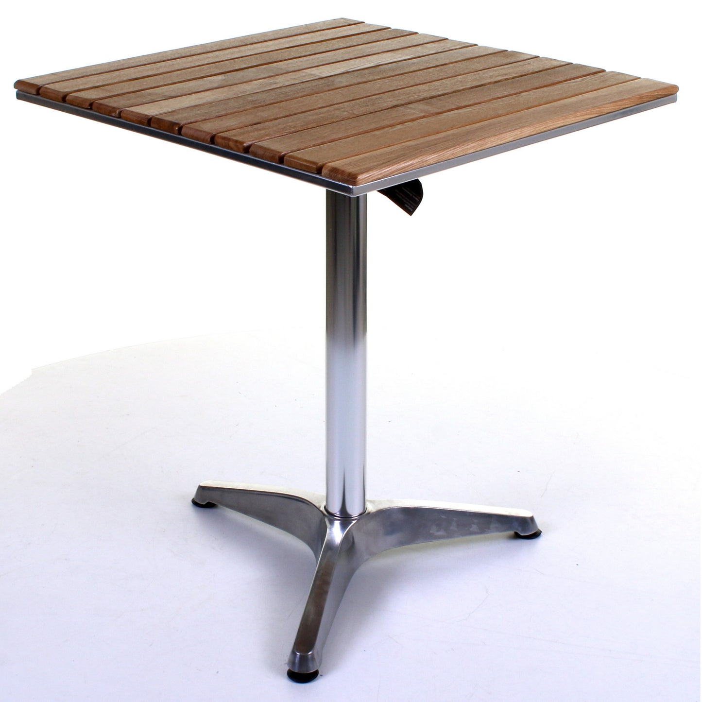 San Juan Bistro Table - Chrome & Ash Wood