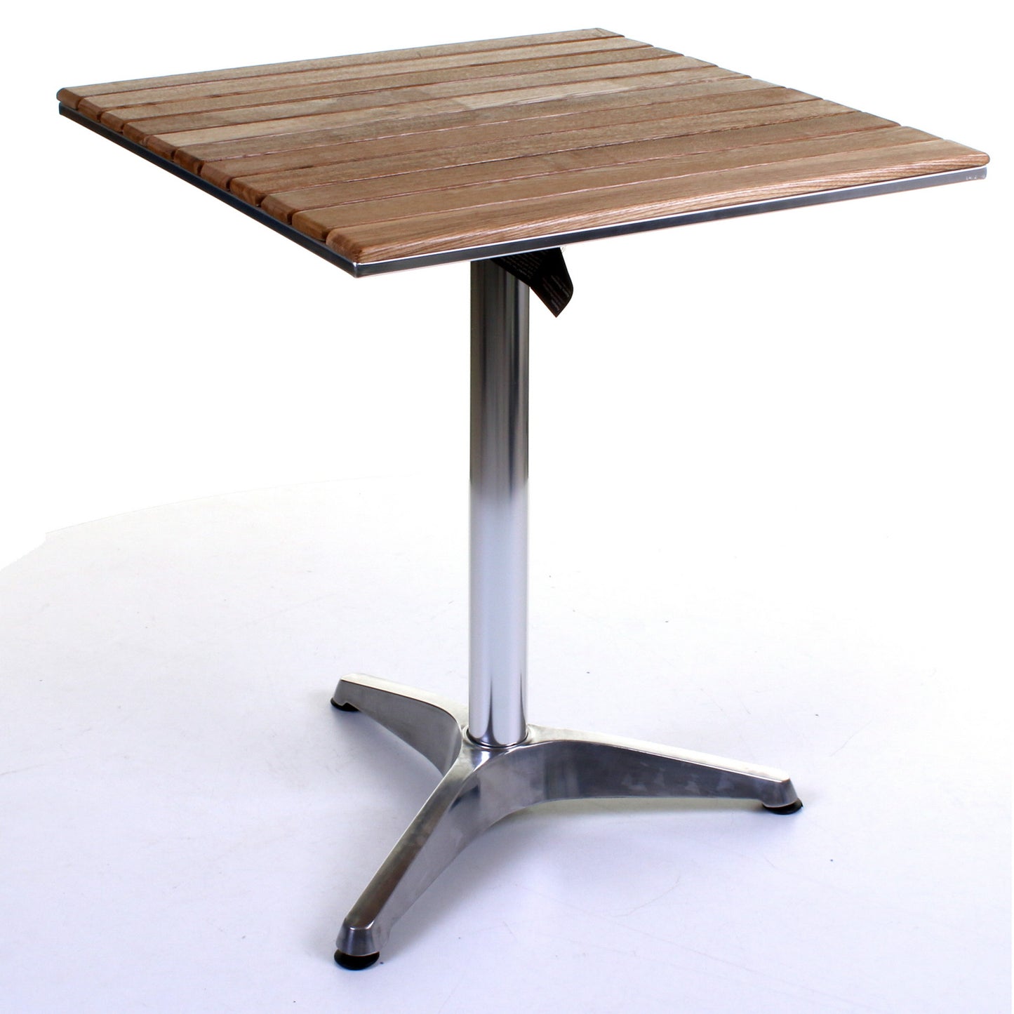 San Juan Bistro Table - Chrome & Ash Wood