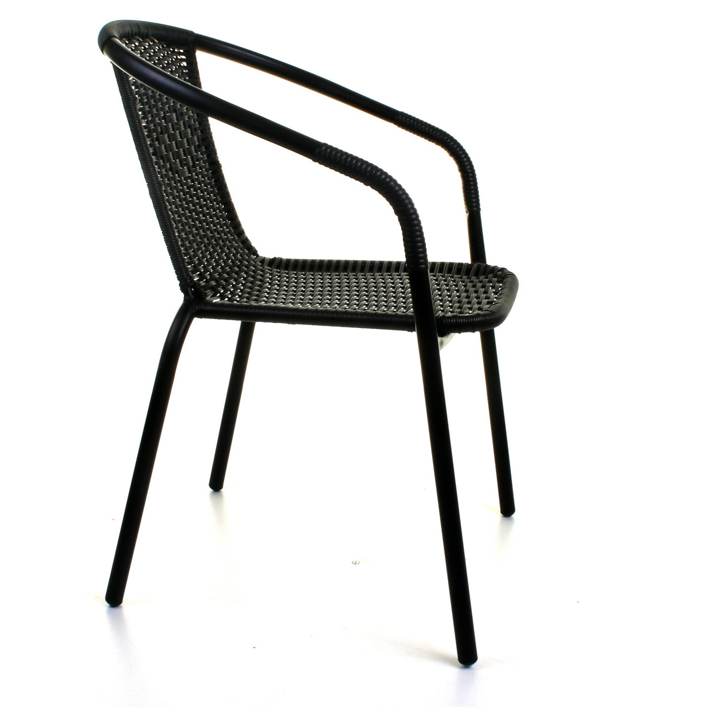 Wicker Black Bistro Chair