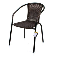 Dark Tan Wicker Bistro Chair