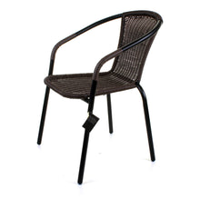 Dark Tan Wicker Bistro Chair