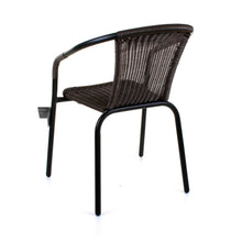 Dark Tan Wicker Bistro Chair