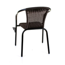 Dark Tan Wicker Bistro Chair