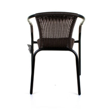 Dark Tan Wicker Bistro Chair