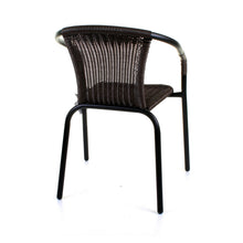 Dark Tan Wicker Bistro Chair
