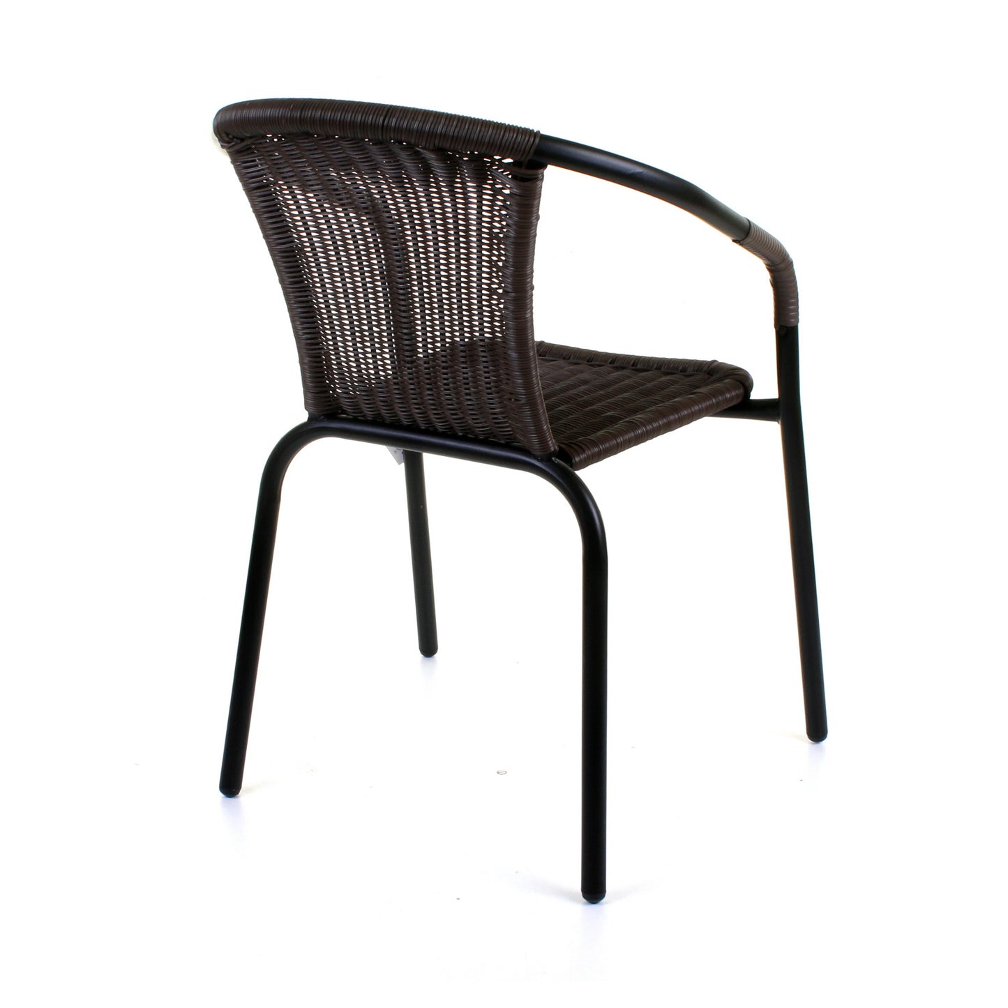 Dark Tan Wicker Bistro Chair