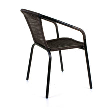 Dark Tan Wicker Bistro Chair