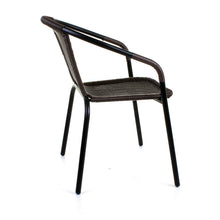 Dark Tan Wicker Bistro Chair