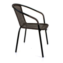 Dark Tan Wicker Bistro Chair