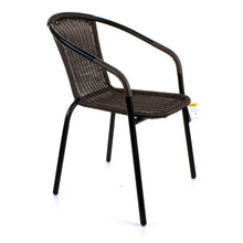 Dark Tan Wicker Bistro Chair