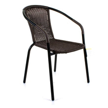 Dark Tan Wicker Bistro Chair