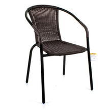 Dark Tan Wicker Bistro Chair