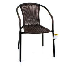 Dark Tan Wicker Bistro Chair