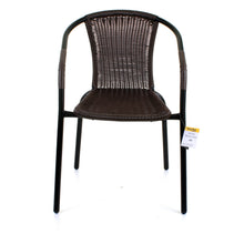 Dark Tan Wicker Bistro Chair