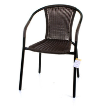 Dark Tan Wicker Bistro Chair