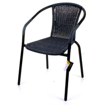 Grey Wicker Bistro Chair