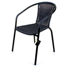Grey Wicker Bistro Chair