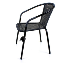 Grey Wicker Bistro Chair