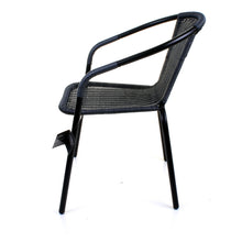 Grey Wicker Bistro Chair