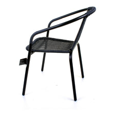 Grey Wicker Bistro Chair