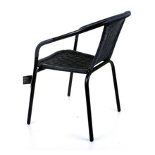 Grey Wicker Bistro Chair